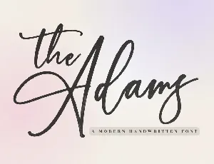 The Adams font