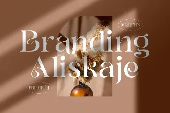 Branding Aliskaje Serif font