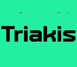 Triakis font