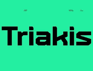 Triakis font