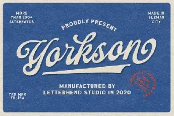 Yorkson Script font