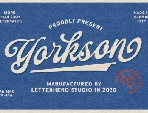 Yorkson Script font