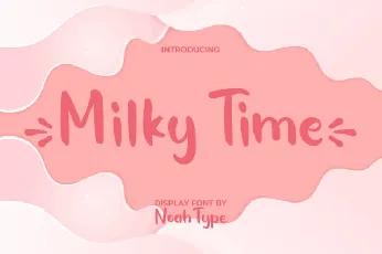 Milky Time font