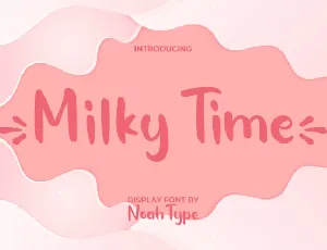 Milky Time font