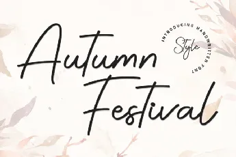 Autumn Festival font