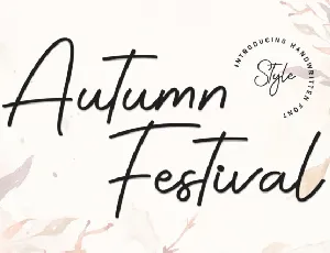 Autumn Festival font