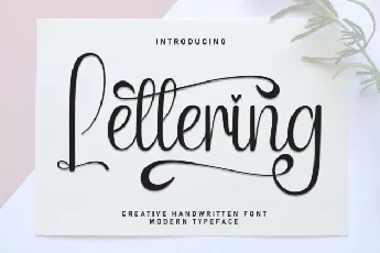 Lettering Script Typeface font