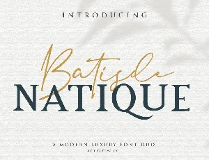 Batisde Signature font