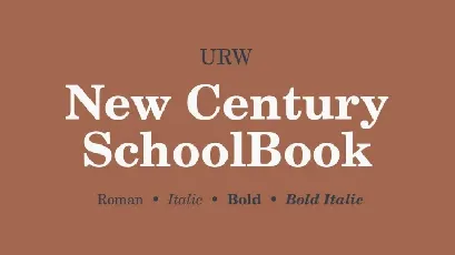 Century Schoolbook Serif font