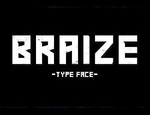 Braize Typeface Free font