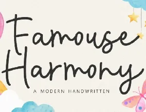 Famous Harmony font