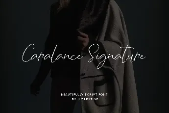 CaralanceSignature font