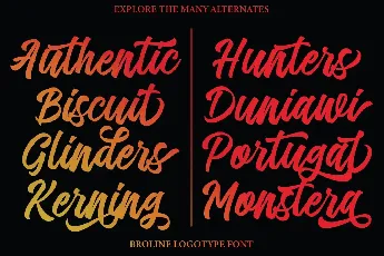 Broline Script font