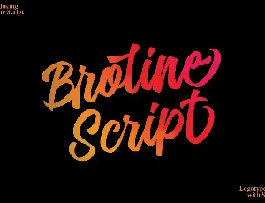 Broline Script font