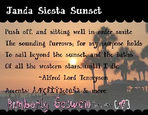 Janda Siesta Sunset font