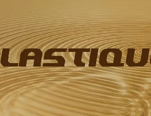 Plastique font