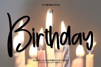 Birthday Script font