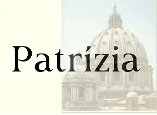 PatrÃ­zia font