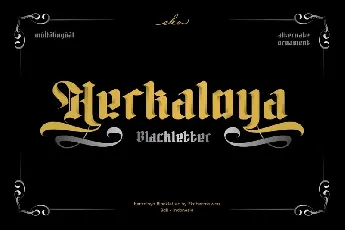 Herkaloya font