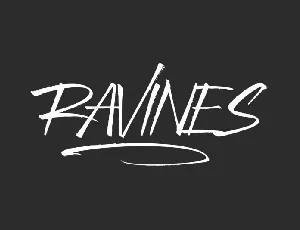 Ravines font