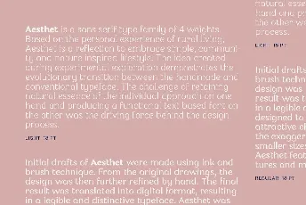 Aesthet Family font