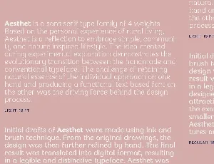 Aesthet Family font