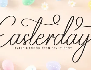 Easterday Script font