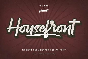 Housefront font