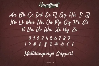 Housefront font