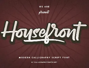 Housefront font