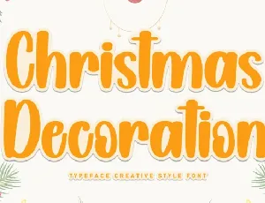 Christmas Decoration Display font