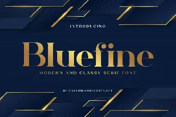 Bluefine font