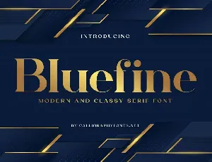 Bluefine font