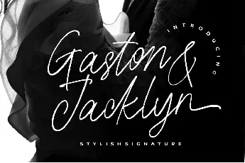 Gaston & Jacklyn font