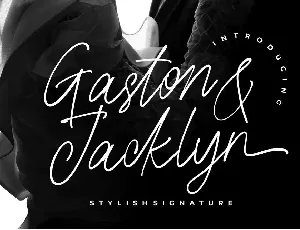 Gaston & Jacklyn font