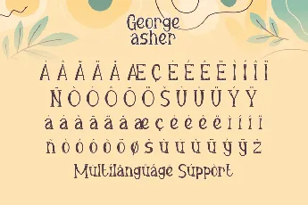 George Asher Demo font