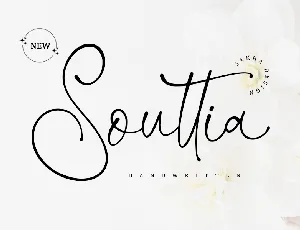 Souttia - Personal Use font