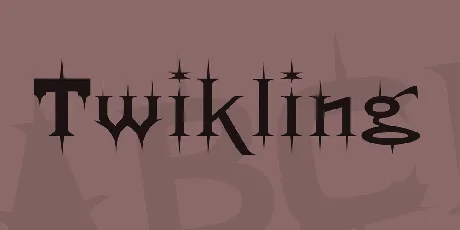 Twikling font