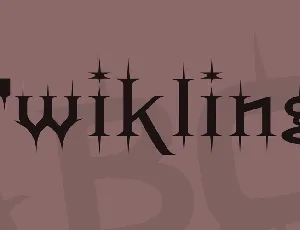 Twikling font