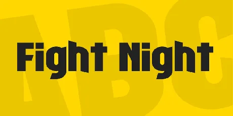 Fight Night font