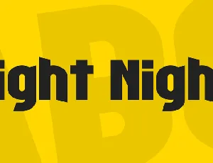 Fight Night font