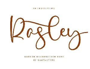 Rasley font