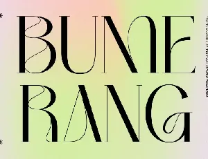 Bumerang font