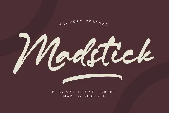 Madstick font