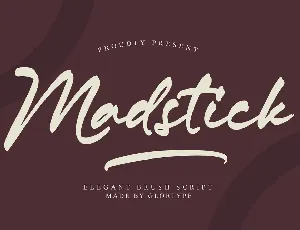 Madstick font