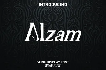 Alzam font