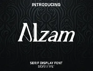 Alzam font