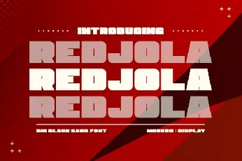 Redjola font