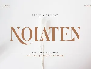 Nolaten font