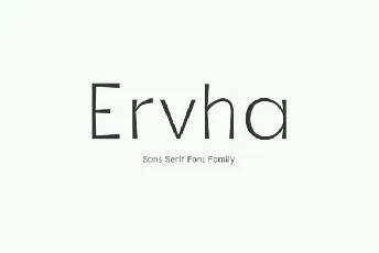 Ervha Family font